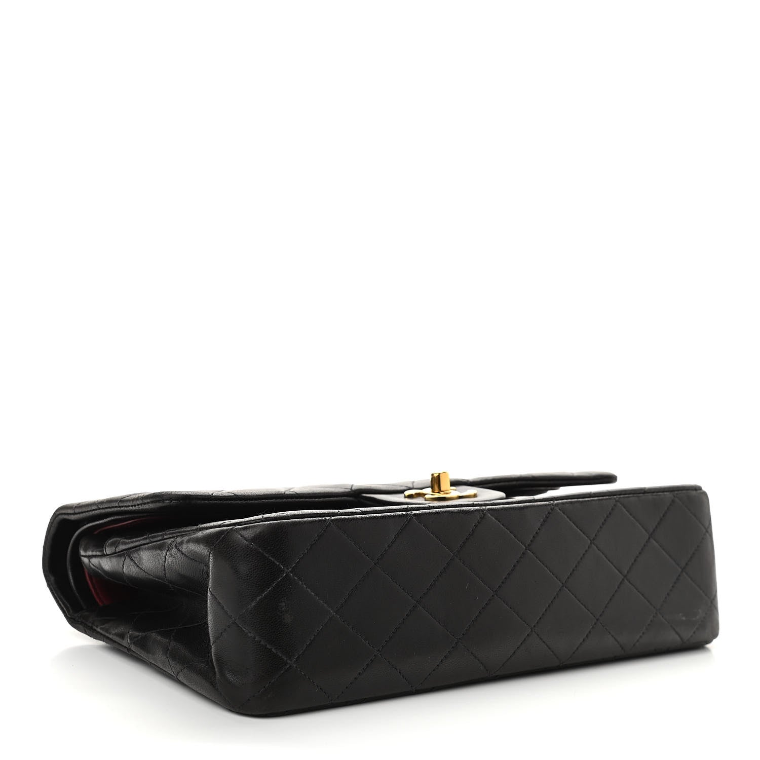 Chanel Lambskin Quilted Medium Double Flap Black 4 of 10