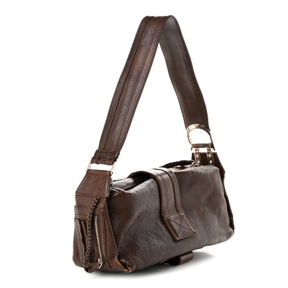 Christian Dior Calfskin Flight East West Bag Brown 2 of 11