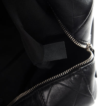 Chanel Calfskin Chevron CC All Day Long Boston Black 8 of 14