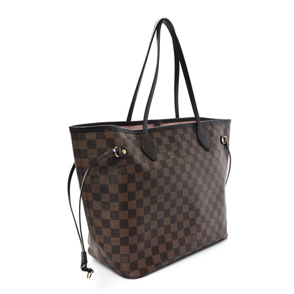 Louis Vuitton Damier Ebene Neo Neverfull MM Rose Ballerine 2 of 12