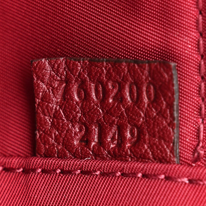 Gucci Calfskin Mini Bamboo Top Handle Shoulder Bag Rosso 7 of 10