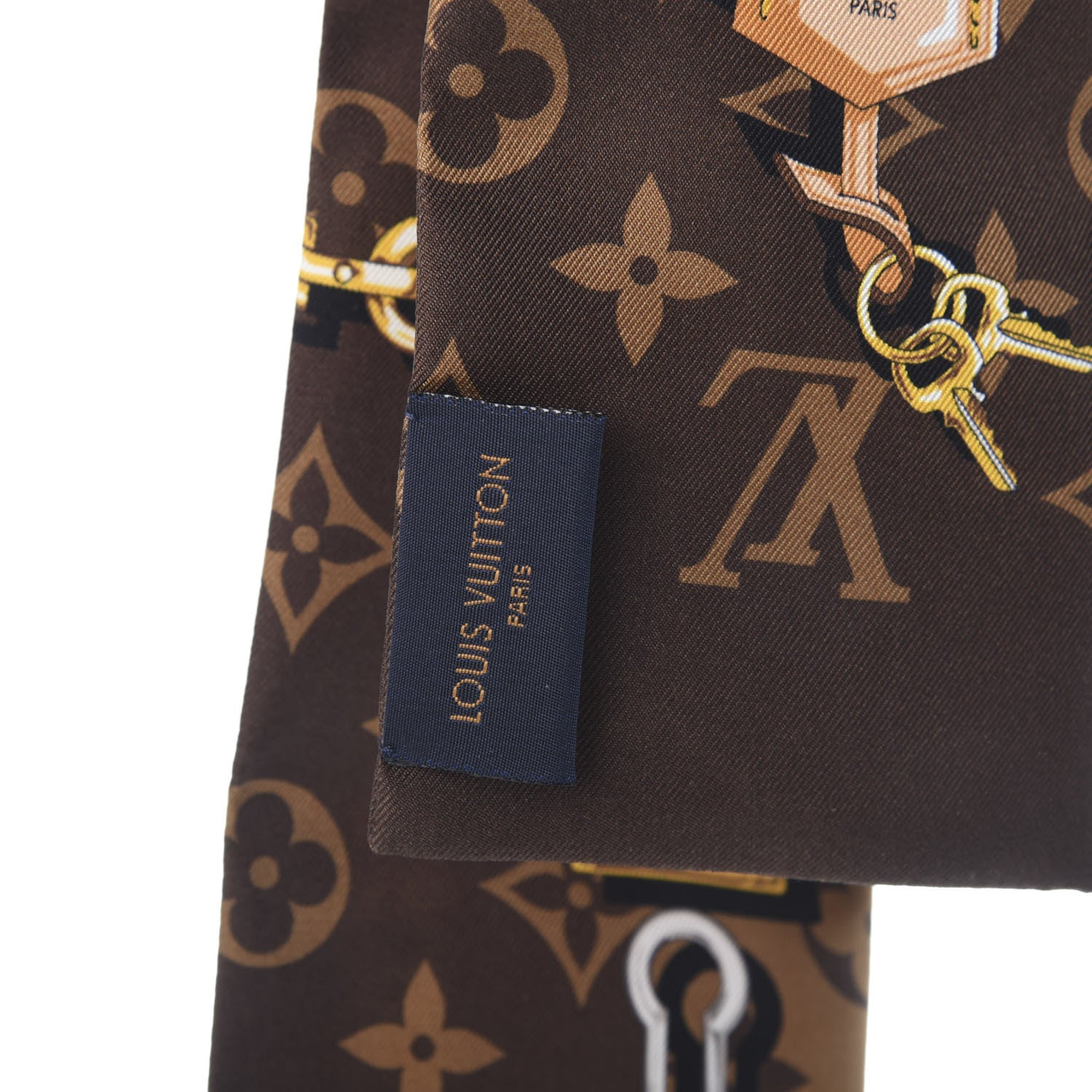 Louis Vuitton Silk Monogram Confidential Bandeau Brown 3 of 3