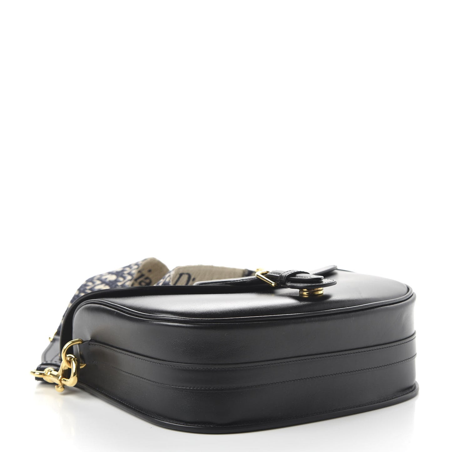 Box Calfskin Large Bobby Flap Black