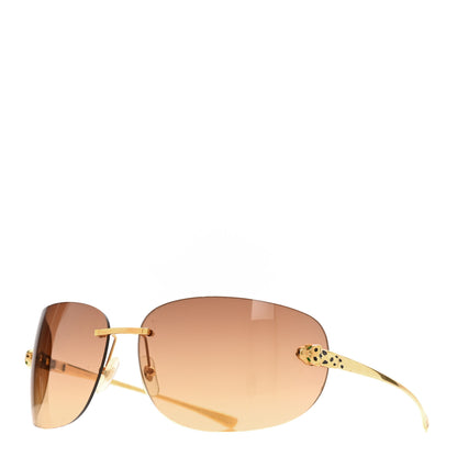 Cartier Panthere De Cartier Sunglasses CT0266S Gold 1 of 6