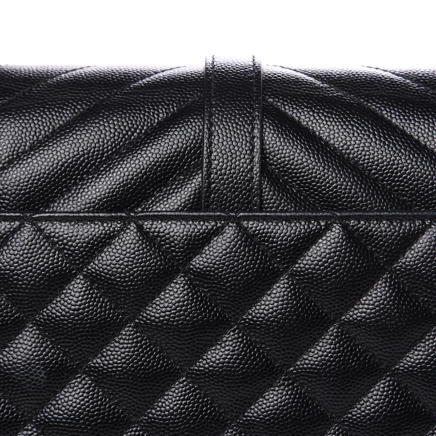 Grain De Poudre Textured Mixed Matelasse Triquilt Medium Monogram Satchel Black