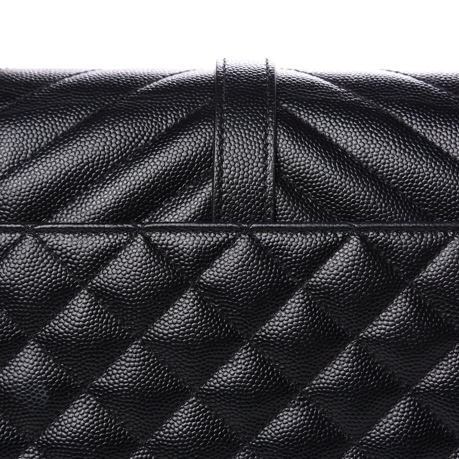 Saint Laurent Grain De Poudre Textured Mixed Matelasse Triquilt Medium Monogram Satchel Black 10 of 10