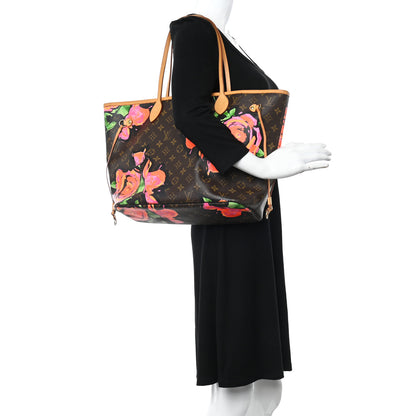 Louis Vuitton Monogram Roses Neverfull MM 2 of 11