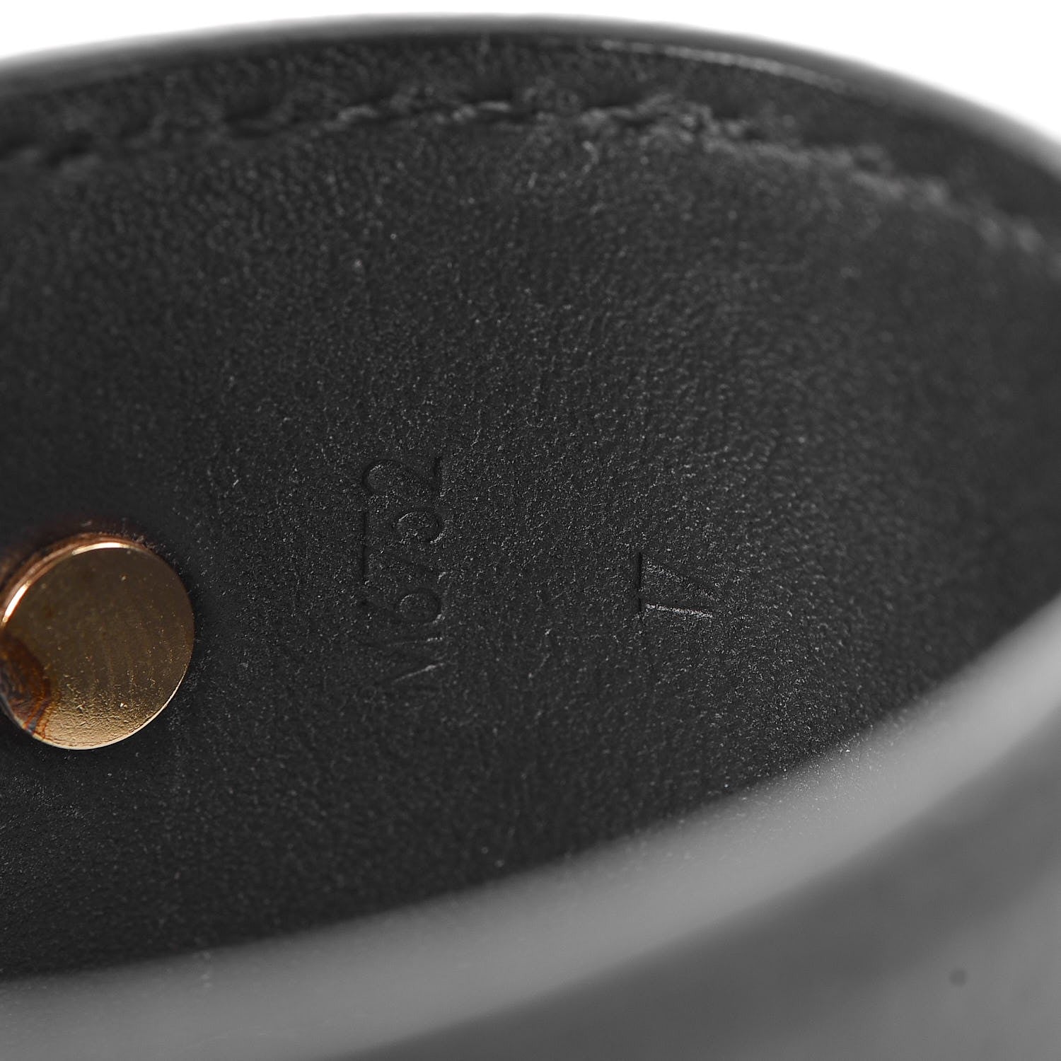 Louis Vuitton Calfskin Save It Bracelet 17 Black 5 of 6