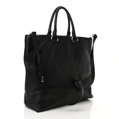Prada Vitello Daino Shopping Tote Black 3 of 9