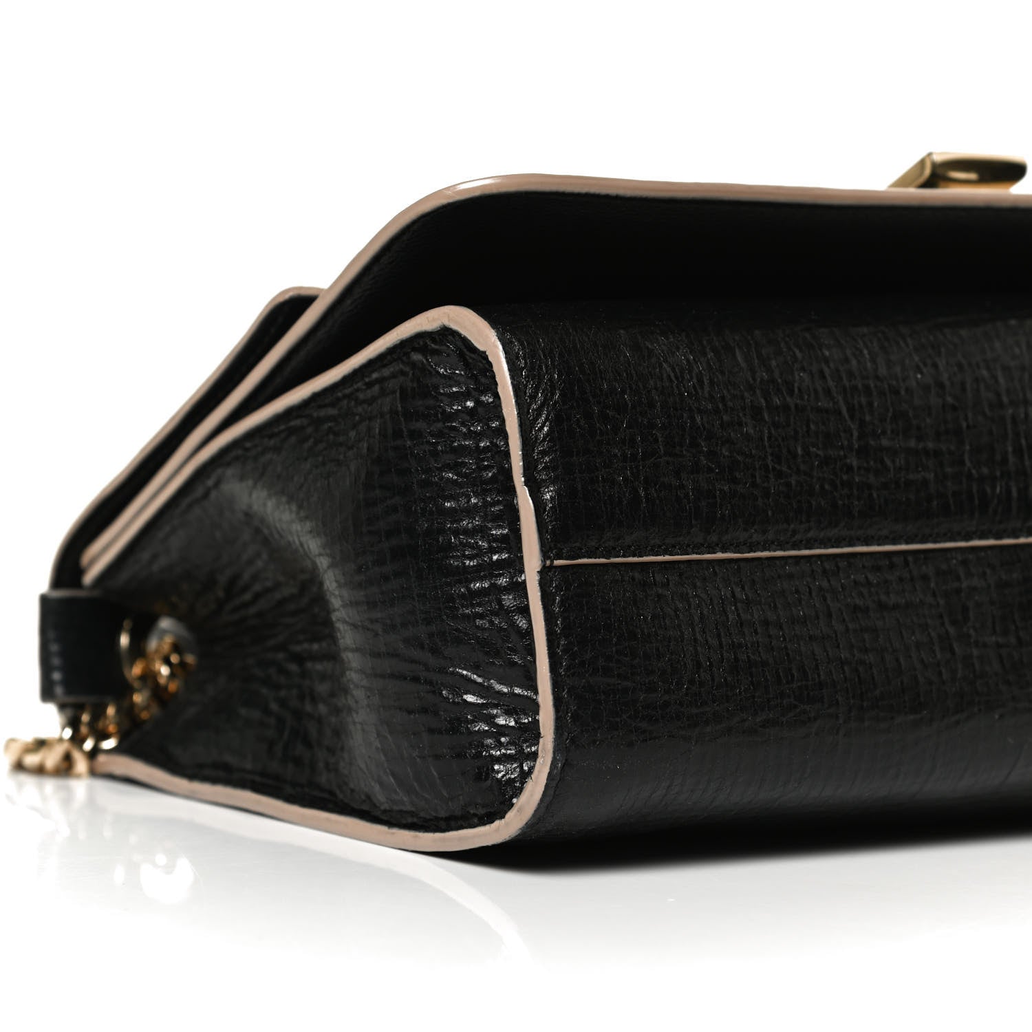 Jimmy Choo Washed Crinkled Calfskin Rebel Crossbody Bag Black 8 of 11