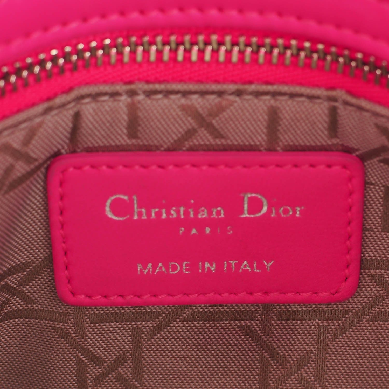 Christian Dior Lambskin Cannage Mini Lady Dior Sorbet 6 of 9