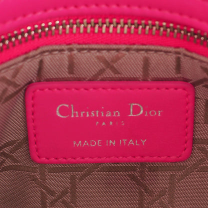Christian Dior Lambskin Cannage Mini Lady Dior Sorbet 6 of 9