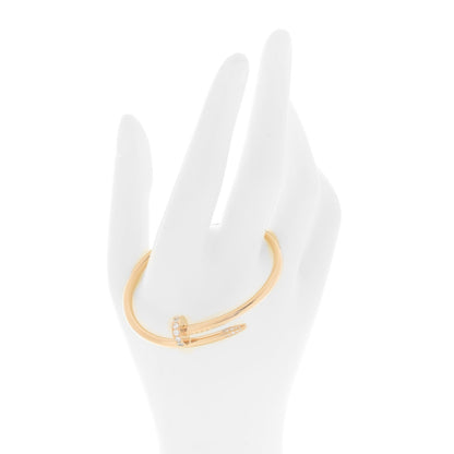 Cartier 18K Yellow Gold Diamond Juste Un Clou Bracelet 16 2 of 5