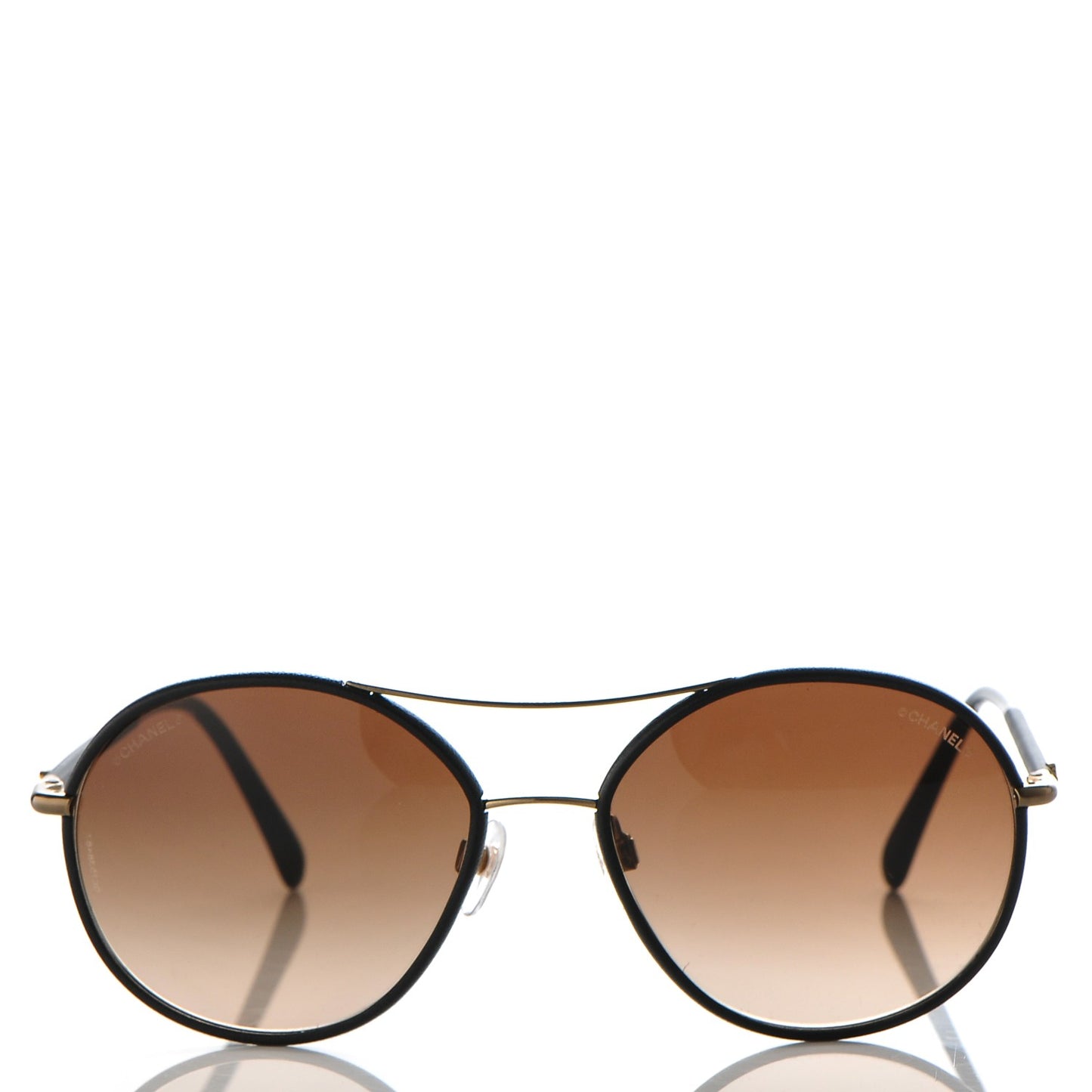Round Pilot Sunglasses 4228-Q Black
