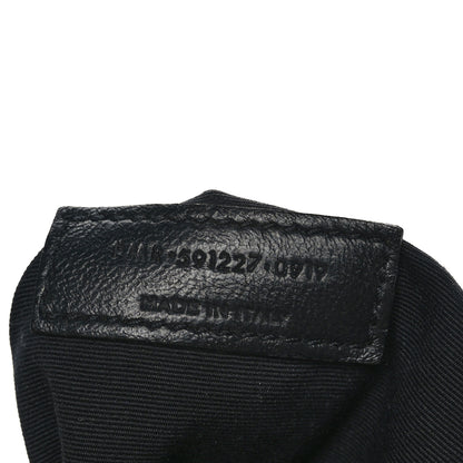 Saint Laurent Calfskin Crocodile Embossed Monogram Large Niki Shopping Bag Black 6 of 9