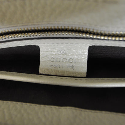 Gucci Leather Bamboo Top Handle Bag Ivory 8 of 10