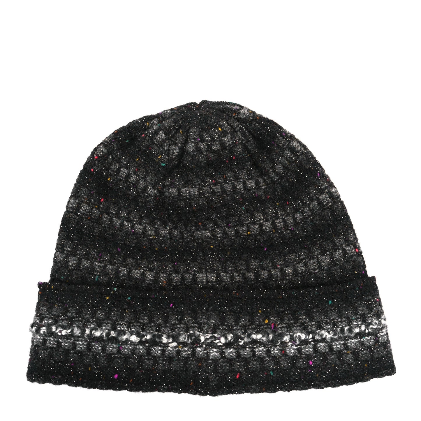 Cashmere Woven Glitter CC Beanie Hat Multicolor