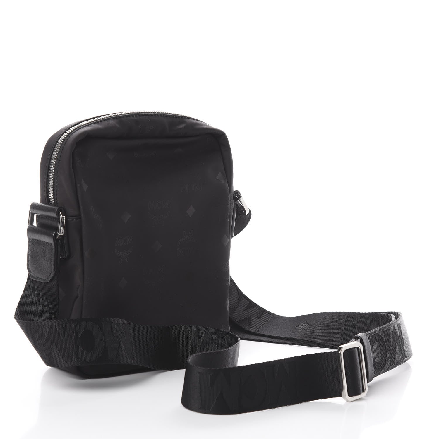 MCM Nylon Monogram Dieter Crossbody Black 2 of 8