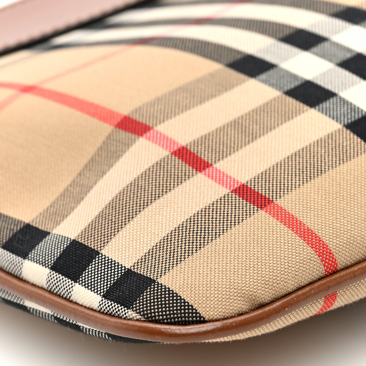 Horseferry Check Peyton Crossbody Clutch Bag Malt Brown