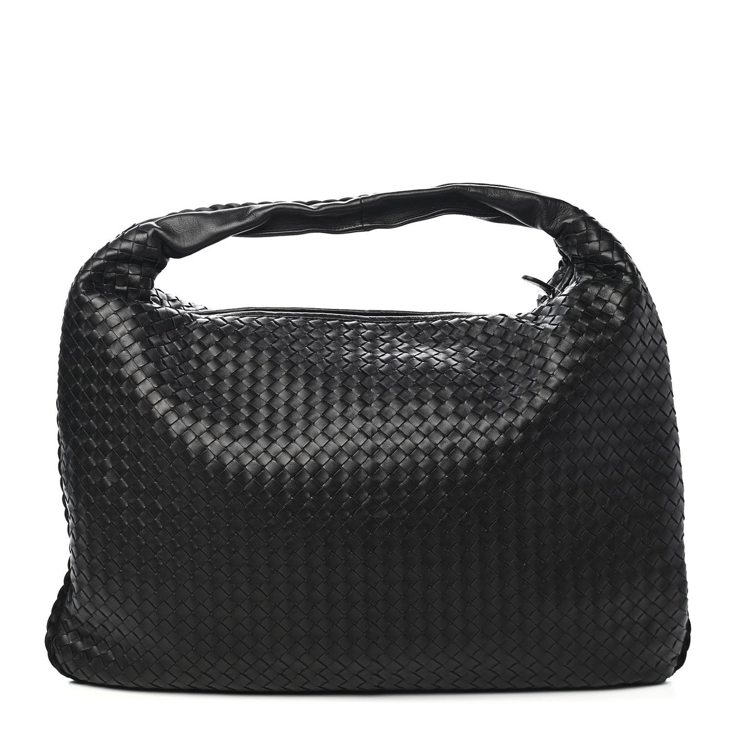 Nappa Intrecciato Large Veneta Hobo Black