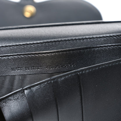 Christian Dior Goatskin Saddle Long Wallet Black 7 of 7