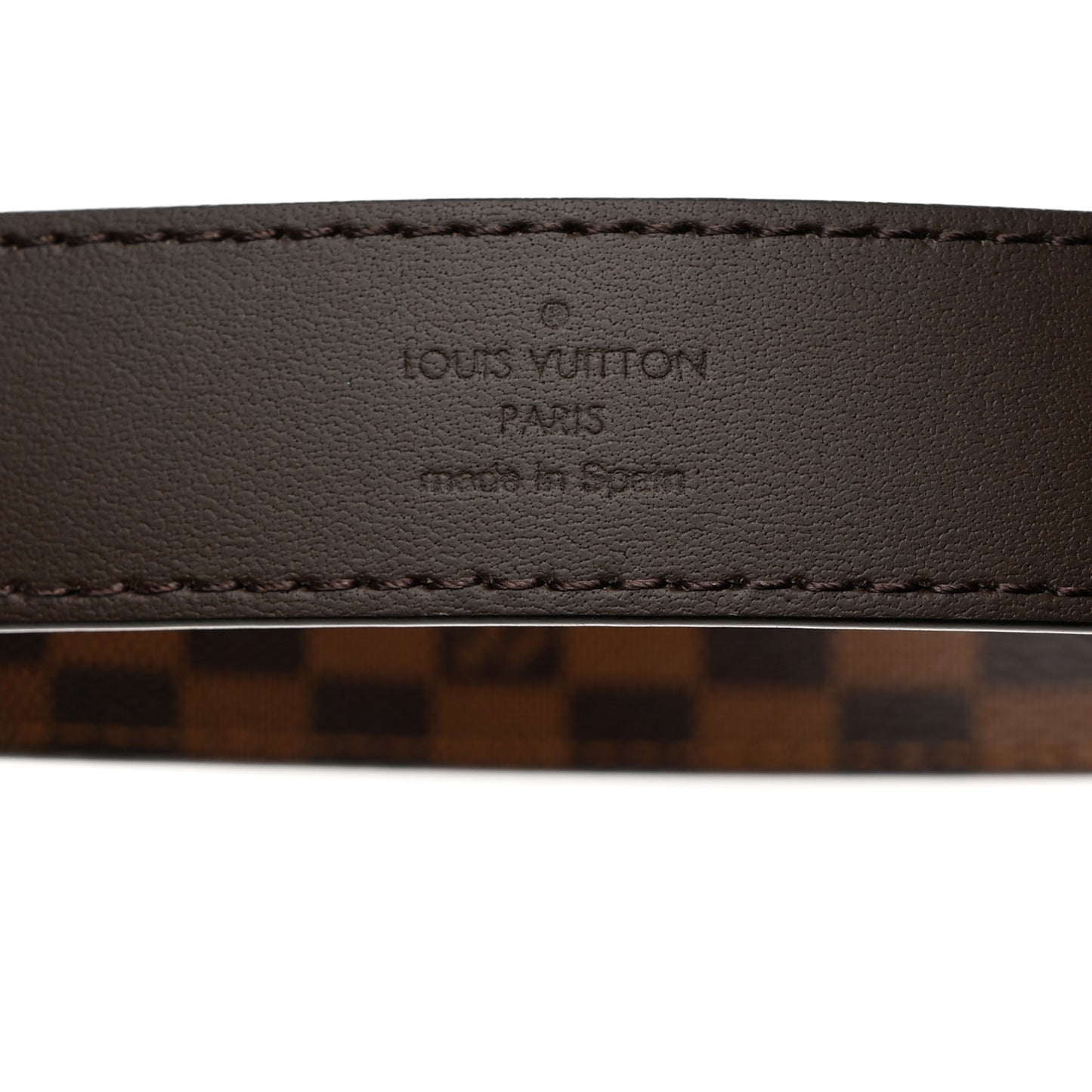 Mini Damier Ebene 25mm LV Initiales Belt 80 32