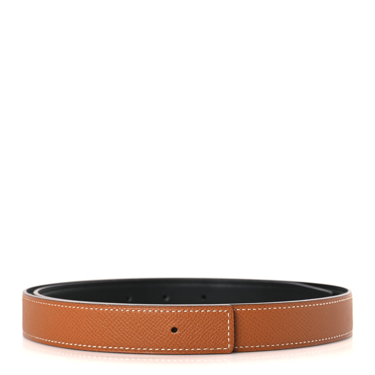 Hermes Epsom Swift 24mm Belt Strap 80 32 Gold Black 1 of 6