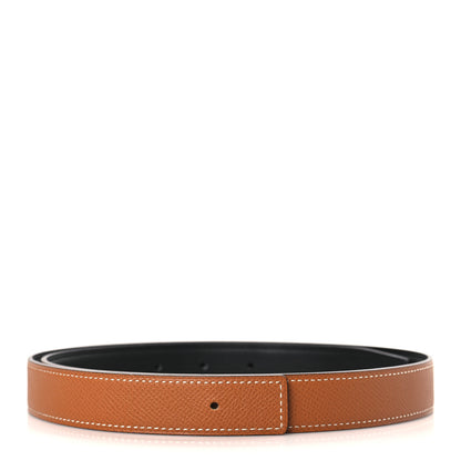 Hermes Epsom Swift 24mm Belt Strap 80 32 Gold Black 1 of 6