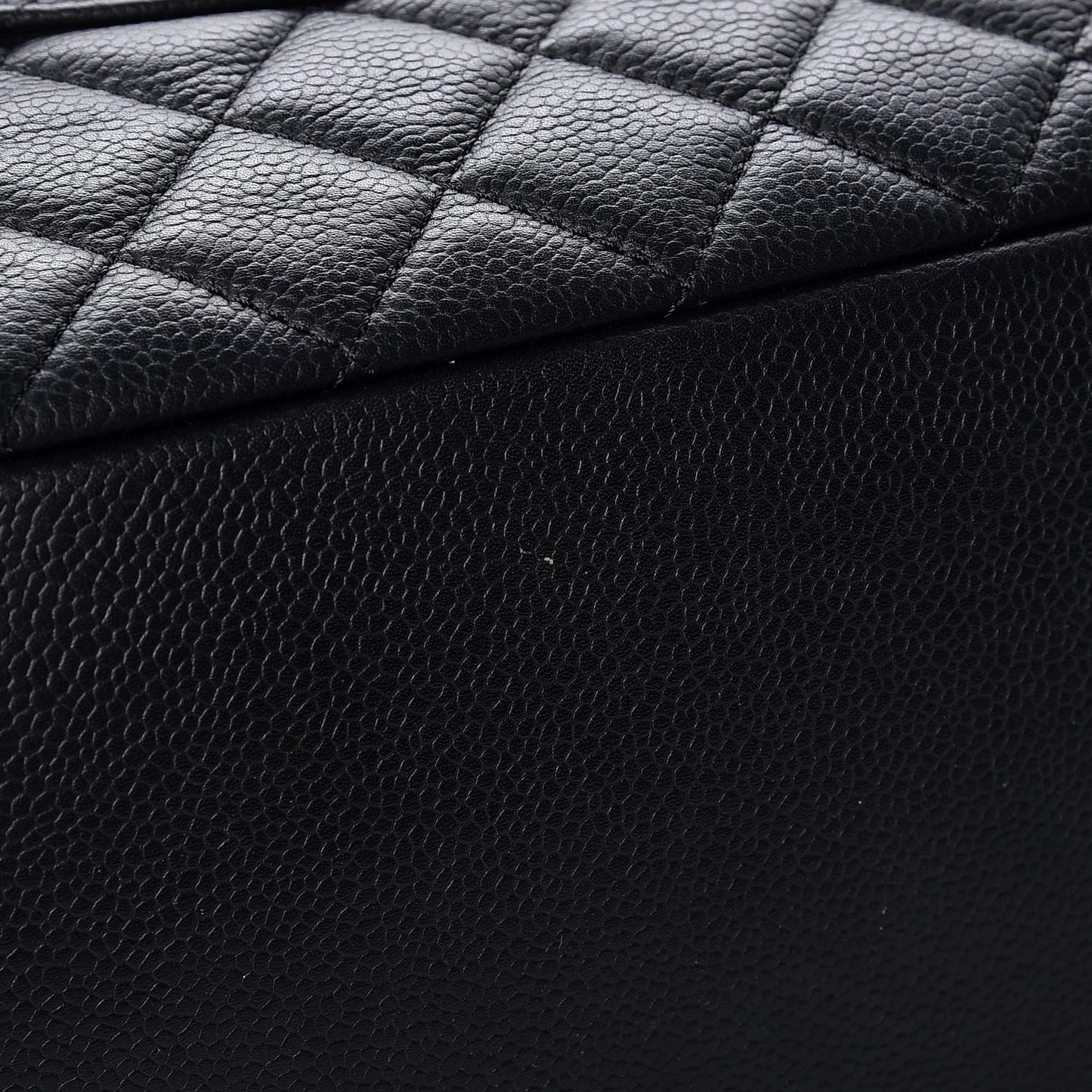 Caviar Quilted Urban Companion Shopping Tote Black