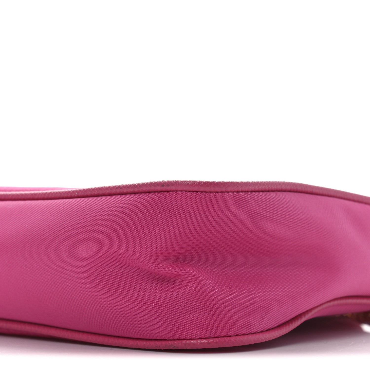 Prada Tessuto Nylon Saffiano Bandoliera Crossbody Bag Fuxia 9 of 9