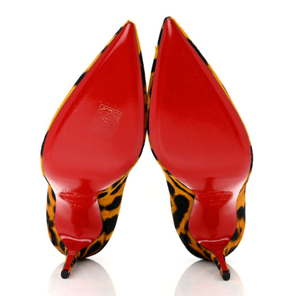 Christian Louboutin Calf Hair Leopard Kate 100 Pumps 37.5 Spicy 5 of 8