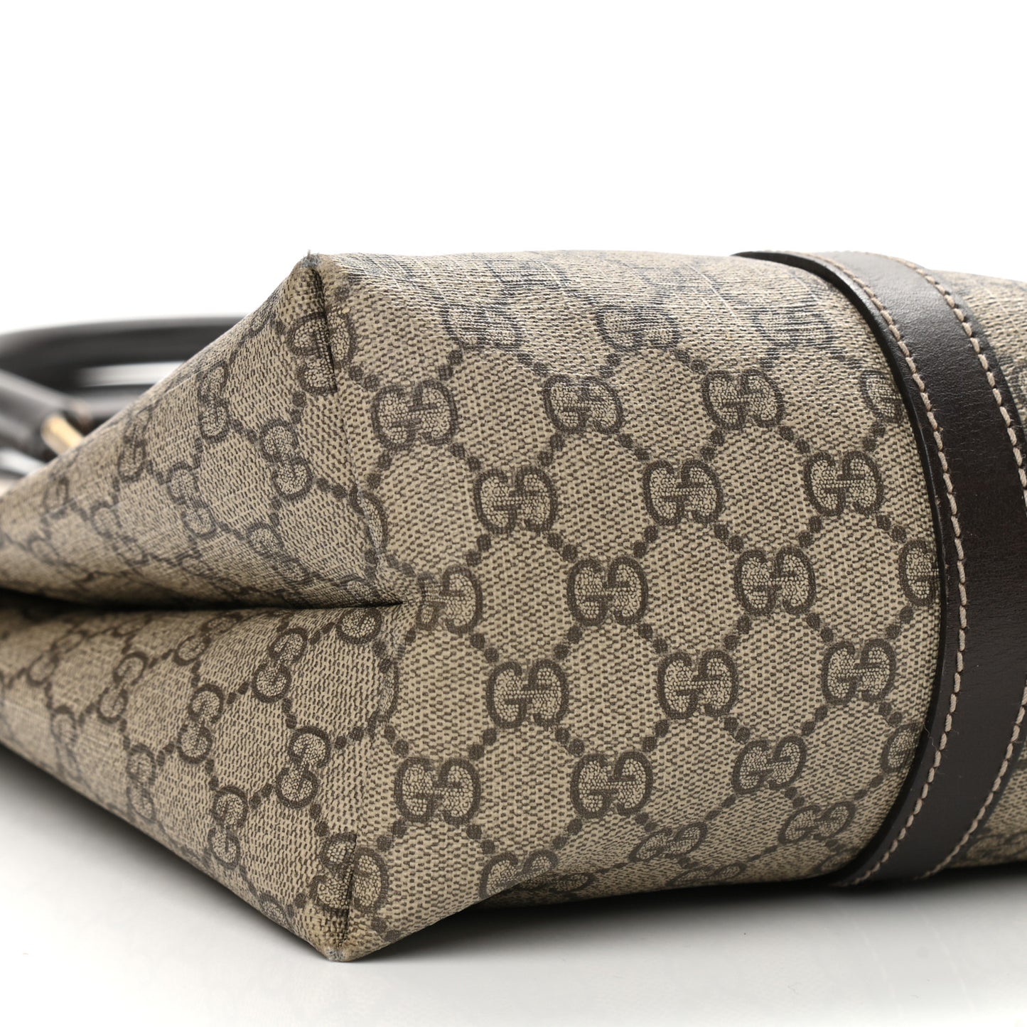 GG Plus Monogram Joy Vertical Tote Dark Brown