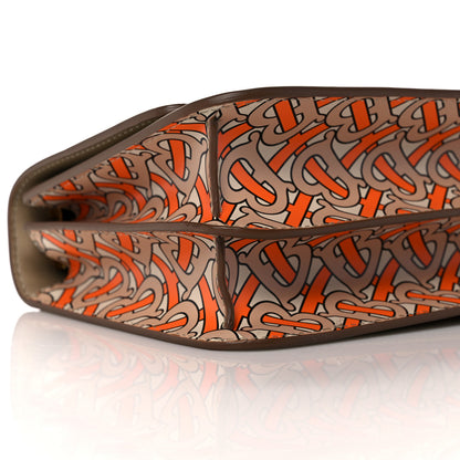 Burberry Calfskin Monogram Small TB Bag Bright Orange 8 of 14