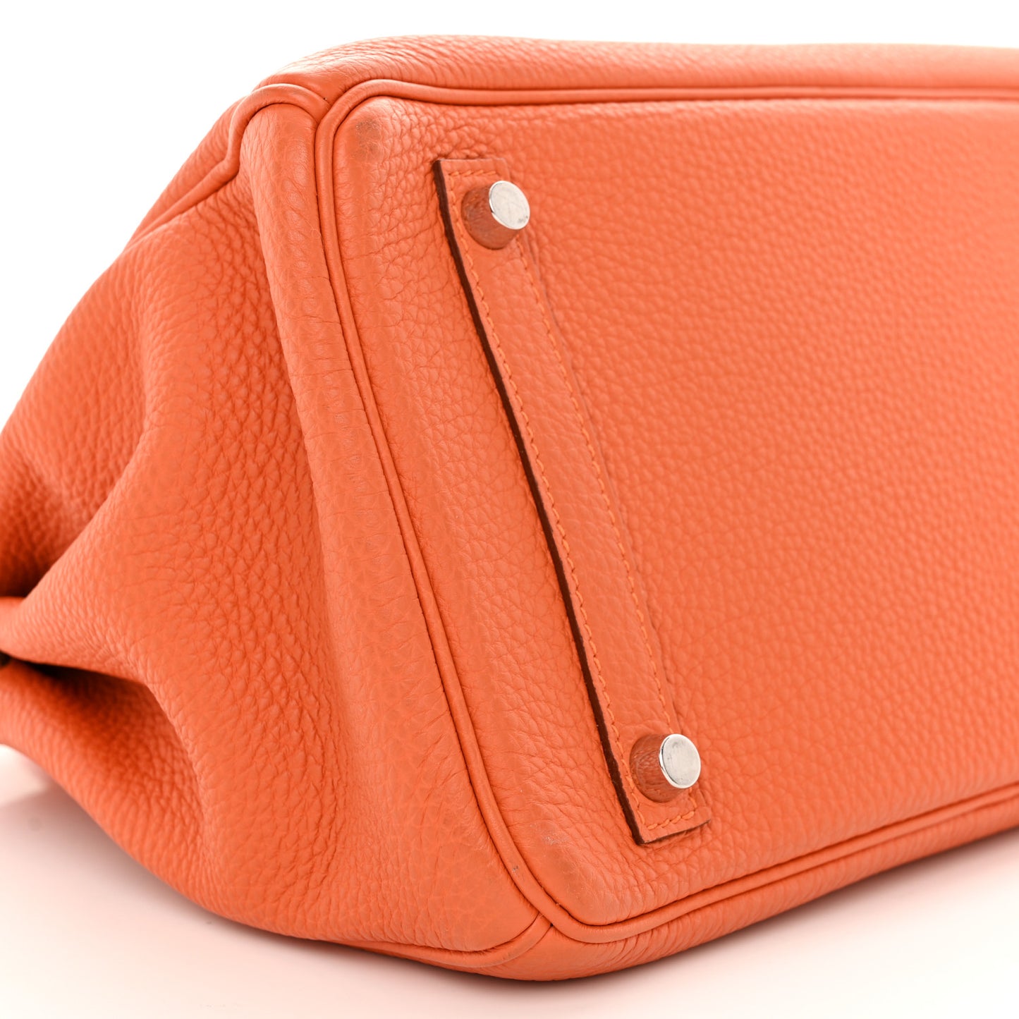 Taurillon Clemence Birkin 30 Orange