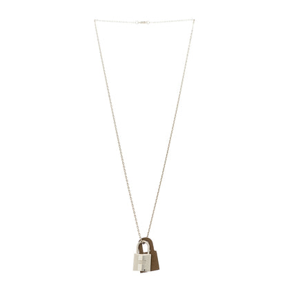 Hermes Swift O'Kelly Pendant Necklace Etoupe 2 of 7