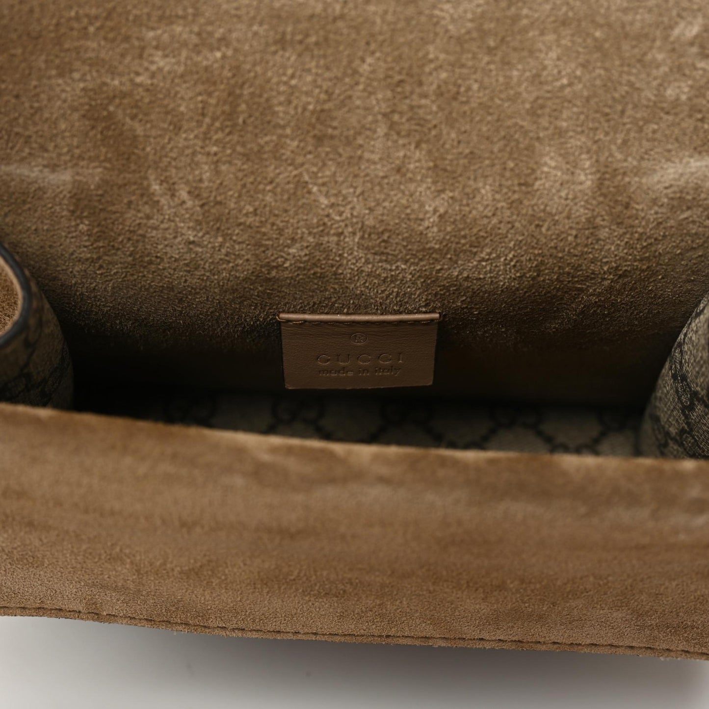 GG Supreme Monogram Mini Dionysus Shoulder Bag Taupe