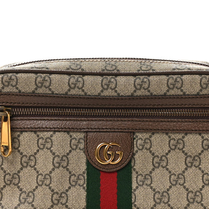 Gucci Soft GG Supreme Monogram Medium Ophidia Belt Bag Dark Brown 8 of 10