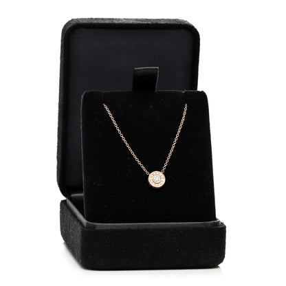 Tiffany 18K Rose Gold Diamond .16ctw Circlet Pendant Necklace 5 of 5