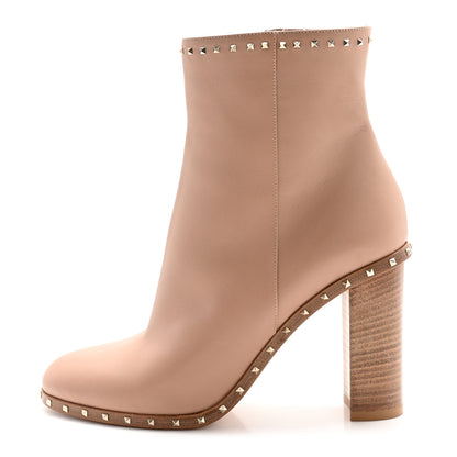 Valentino Garavani Nappa Soul Rockstud 90mm Ankle Boots 40 Skin Sorbet 1 of 9