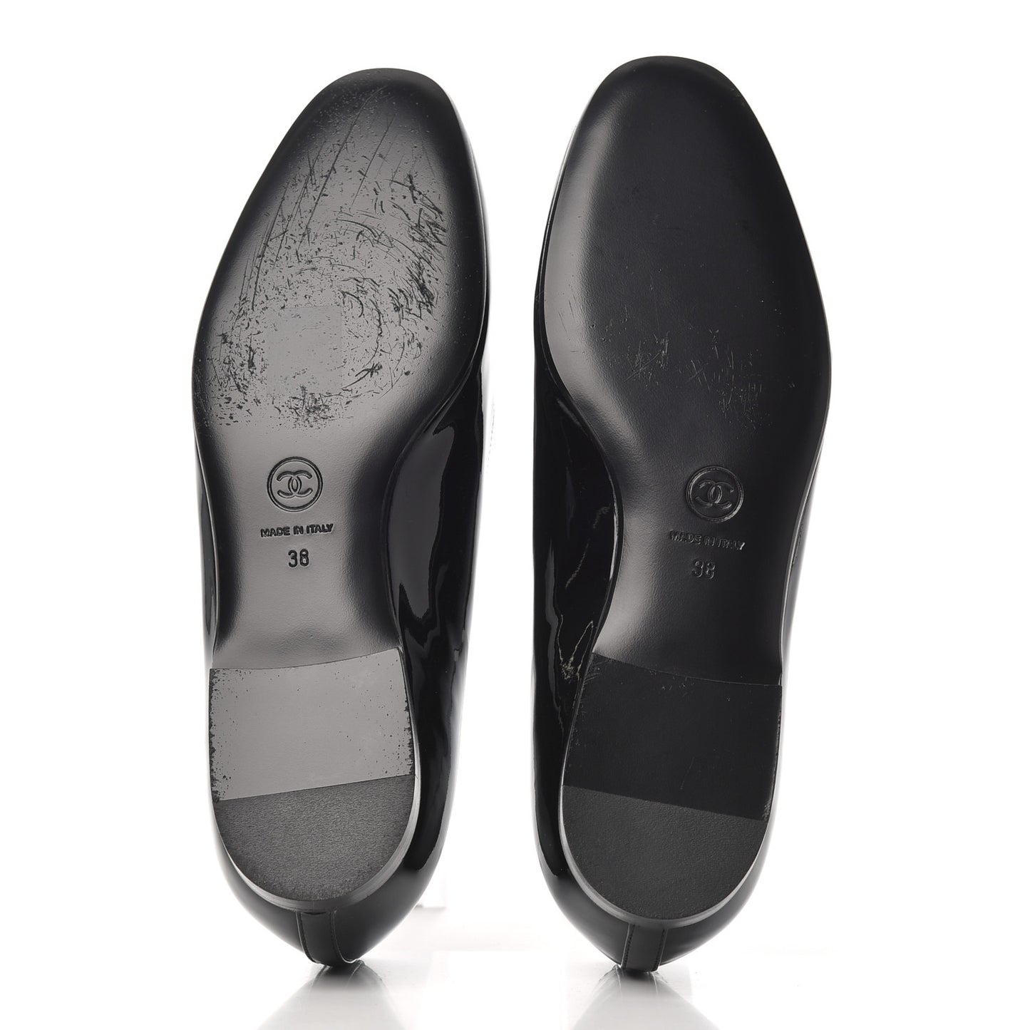 Patent CC Mocassin Loafers 38 Black