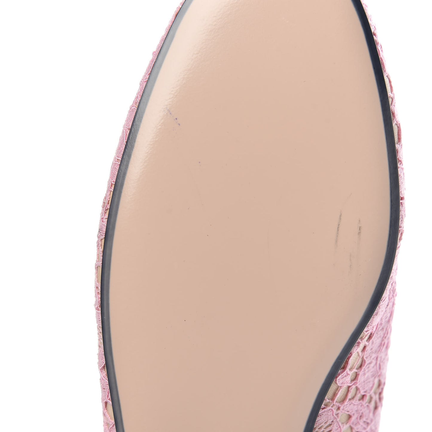 Lace Malaga Kid Womens Princetown Slippers 36 Sugar Pink Skin Rose
