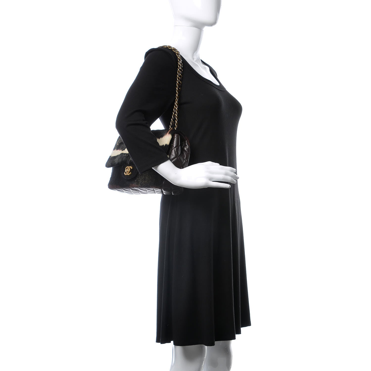 Chanel Pony Hair Lambskin Medium Paris Dallas Single Flap Gold 2 of 10