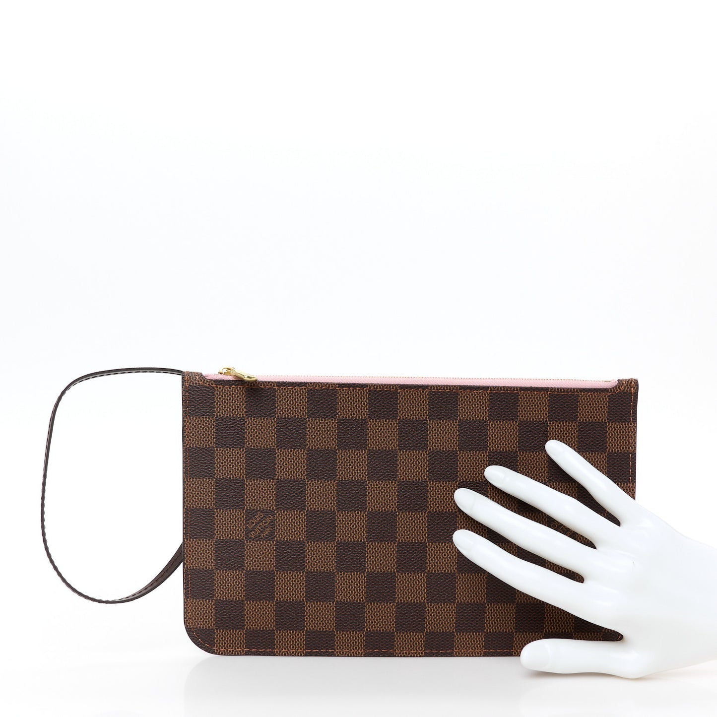 Damier Ebene Neverfull MM GM Pochette Rose Ballerine