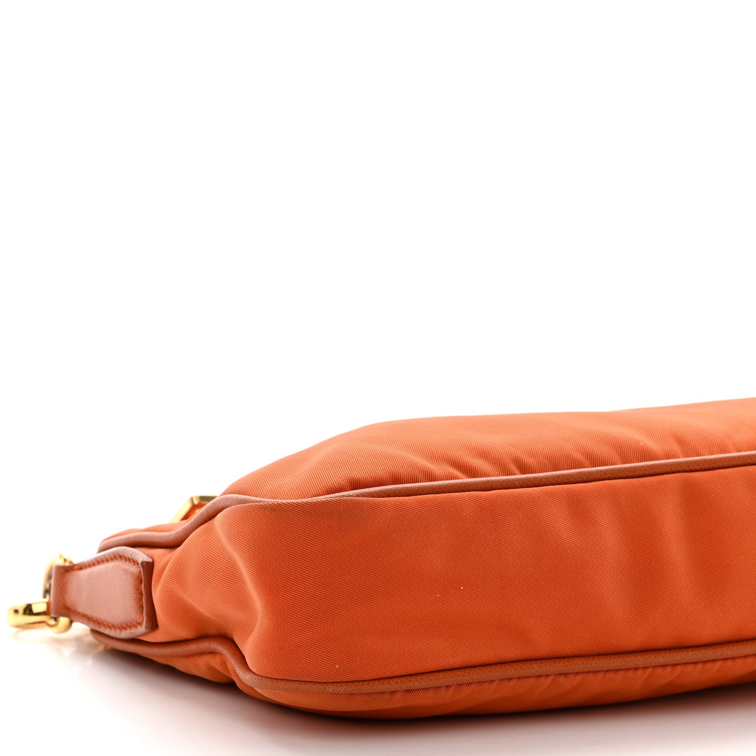Prada Tessuto Nylon Saffiano Crossbody Bag Papaya 8 of 15
