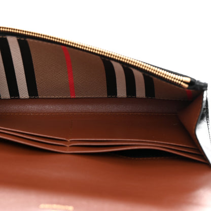 Burberry E-Canvas Icon Stripe Halton Continental Wallet Archive Beige 5 of 7