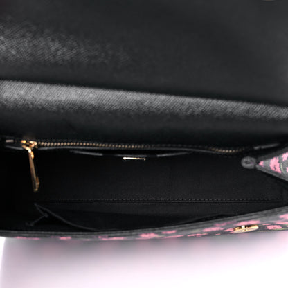 Dolce & Gabbana Dauphine Flower Print Medium Miss Sicily Satchel Black 5 of 20