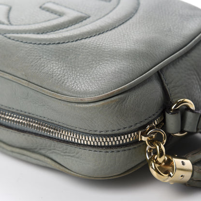 Gucci Pebbled Calfskin Small Soho Disco Bag Light Blue 9 of 19