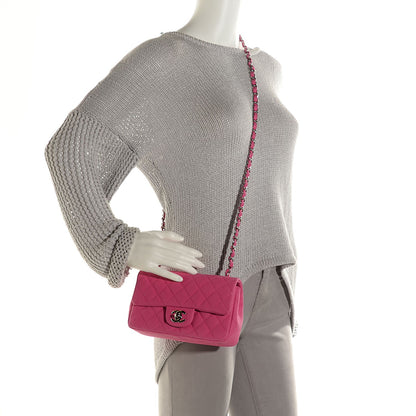 Chanel Iridescent Caviar Mini Rectangular Flap Pink 2 of 9