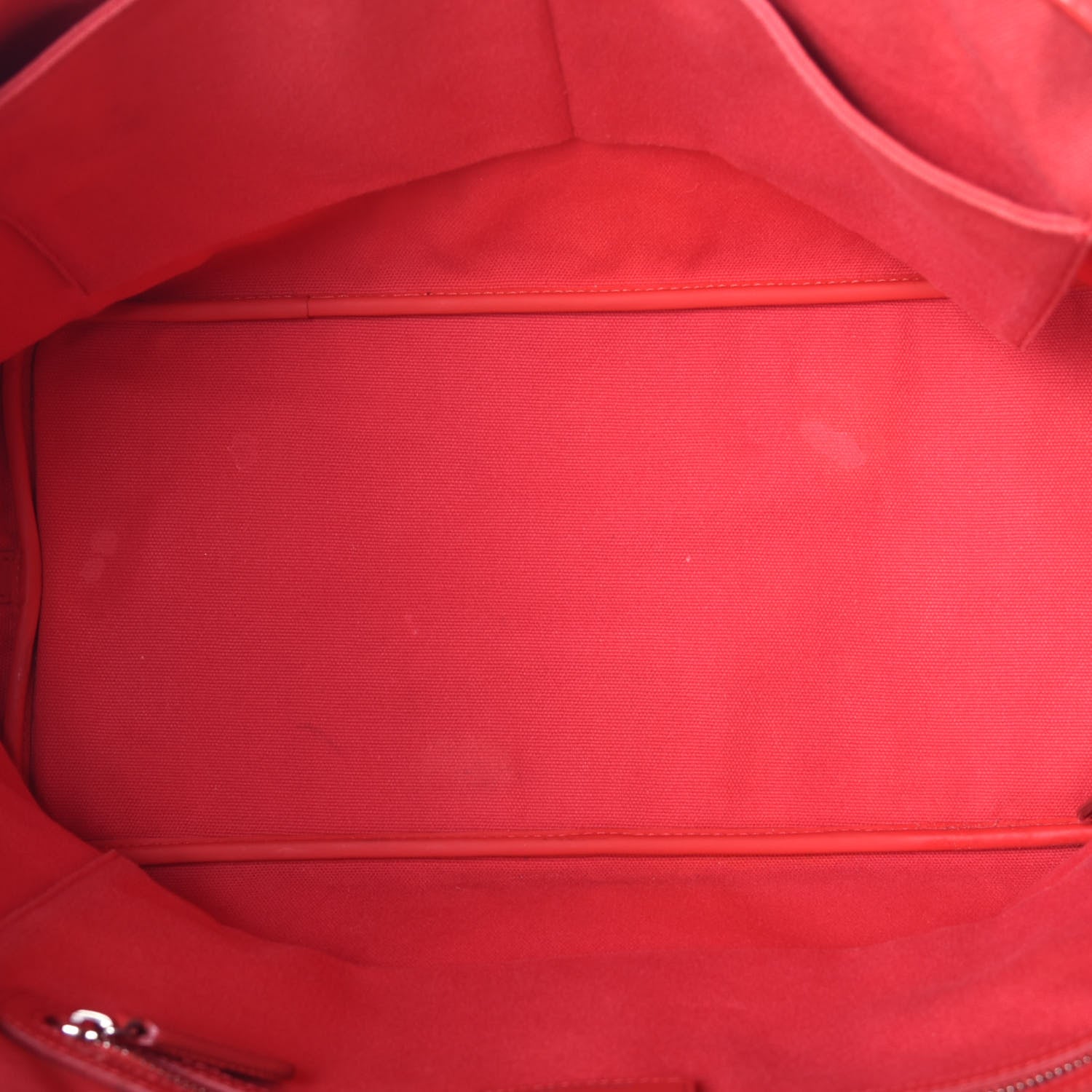 Christian Dior Coated Canvas Cannage Panarea Shopping Tote Red 9 of 17