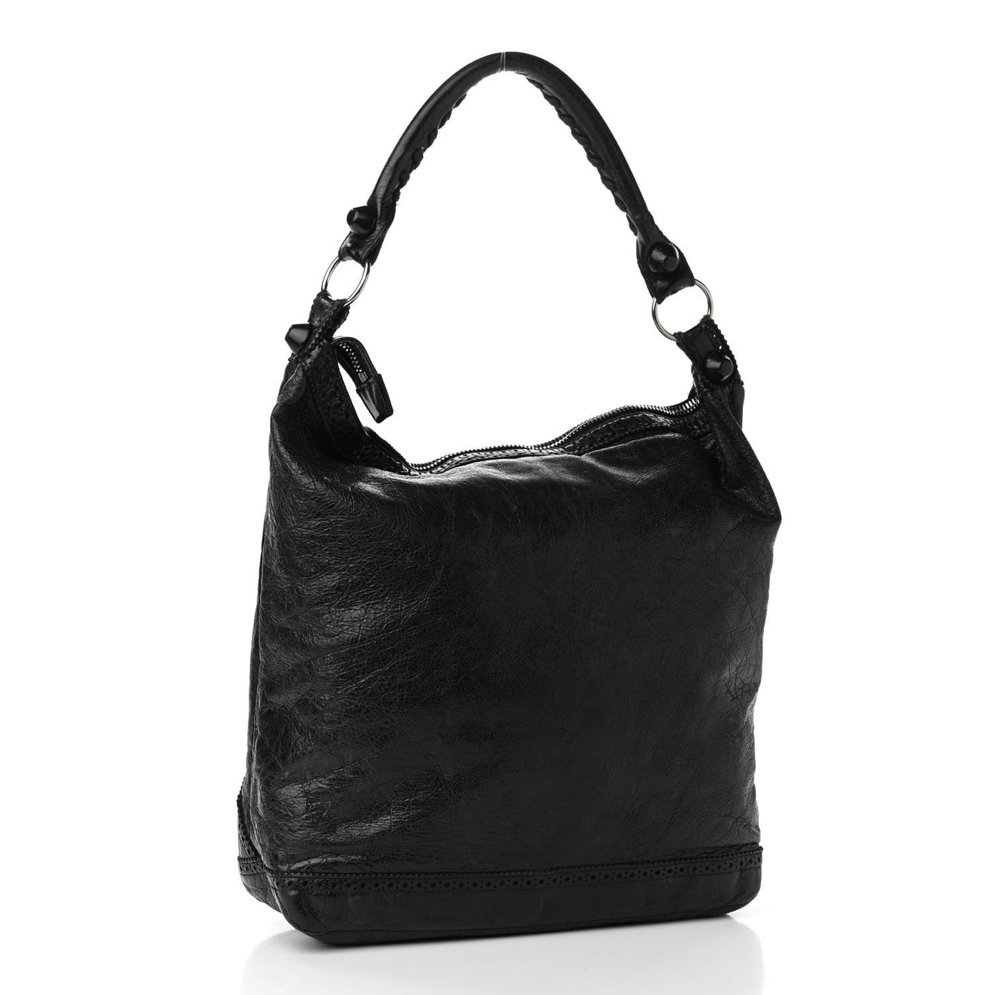 Agneau Giant Brogues Hardware Day Hobo Black